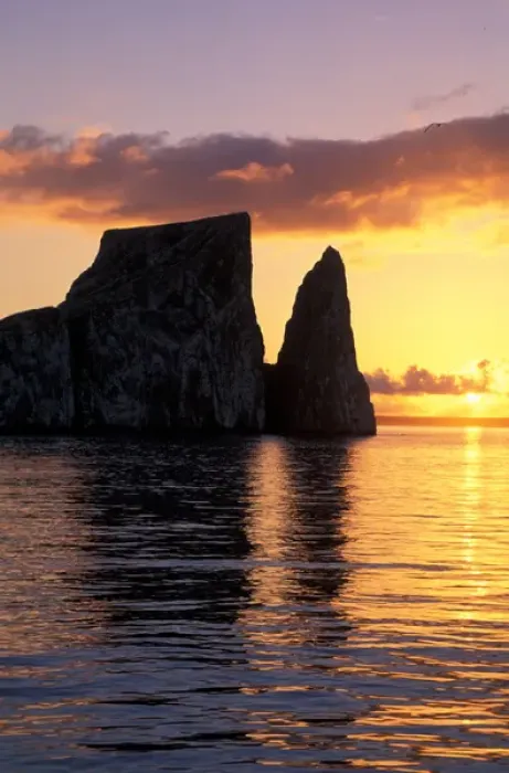 Framed Print : South America, Ecuador, Galapagos, San Crisobal Island, Kicker Rock aka Leon Dormido