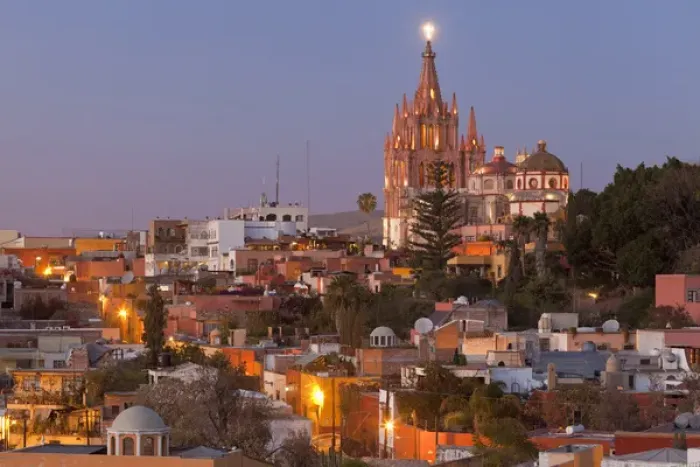 Framed Print : South America, Mexico, San Miguel de Allende. View of the La Parroquia cathedral at twilight Framed Print : South America, Mexico, San Miguel de Allende. View of the La Parroquia cathedral at twilight