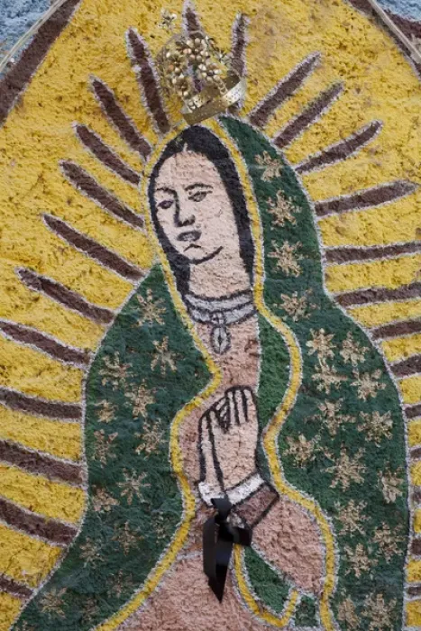 Framed Print : South America, Mexico, San Miguel de Allende. Painting of The Virgin of Guadalupe Framed Print : South America, Mexico, San Miguel de Allende. Painting of The Virgin of Guadalupe