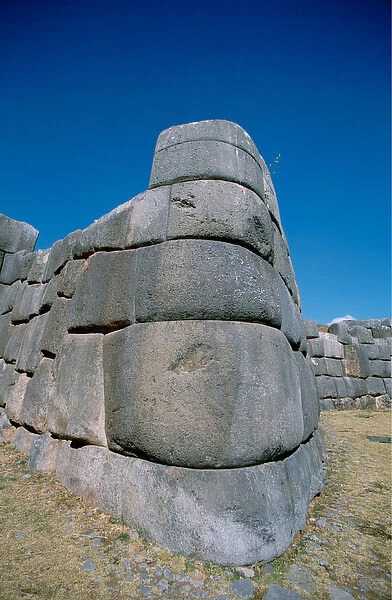 South America - Peru - Cusco (aka Cuzco) - Sacsayhuaman, Inca stone walled fortress
