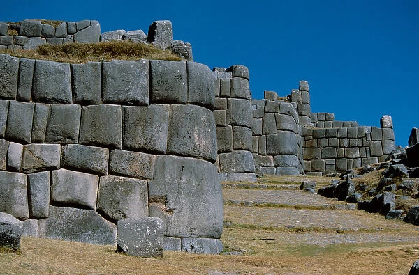 South America - Peru - Cusco (aka Cuzco) - Sacsayhuaman, Close fitting stone work