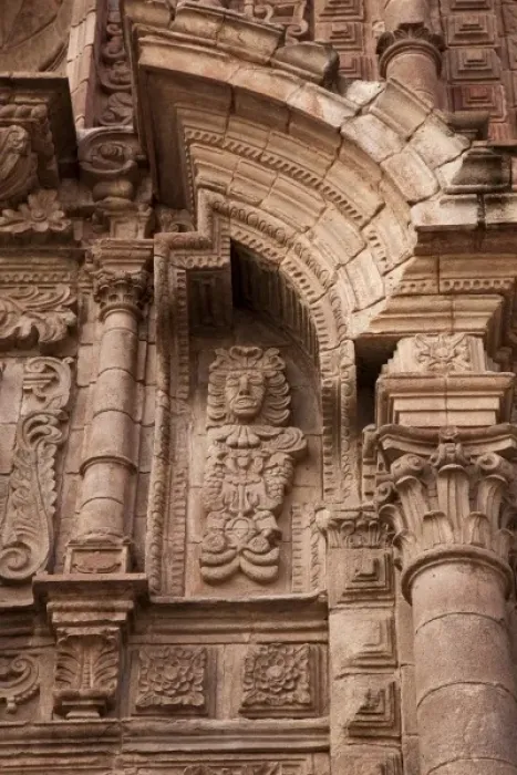 Framed Print : South America, Peru, Cuzco. Architectural details of Iglesia de la CompaAnAia de Jesus Framed Print : South America, Peru, Cuzco. Architectural details of Iglesia de la CompaAnAia de Jesus