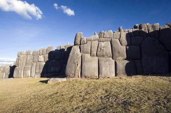 South America - Peru. Inca ruin of both religious and military significance at Sacsayhuaman