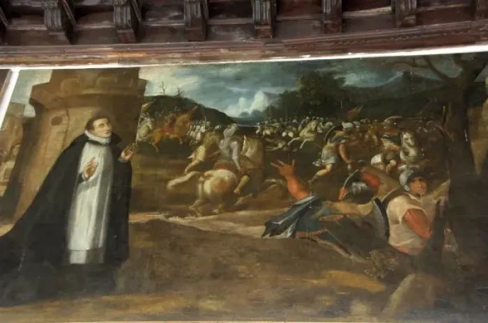 Framed Print : South America, Peru, Lima. Convent Santo Domingo, historic painting