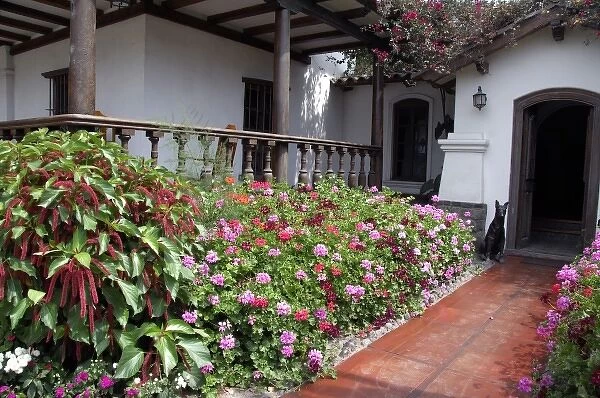 South America, Peru, Lima. Historic estate of Chacra Tres Canas. Ranch house. Property Released