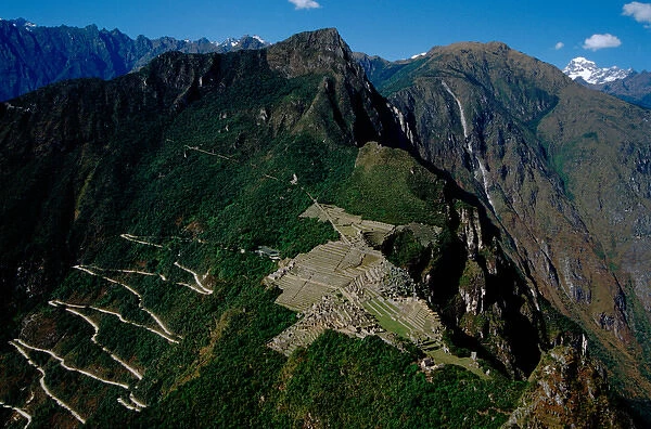South America, Peru, Machu Picchu, Huayna Picchu (Young Peak) - Views of Machu Picchu