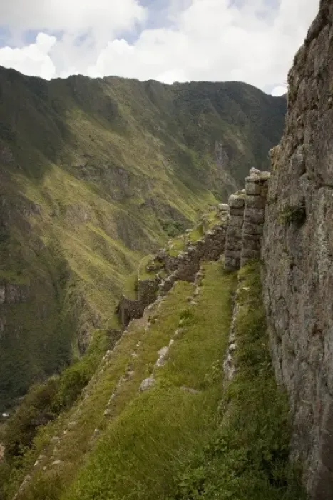 Framed Print : South America, Peru, Machu Picchu. Steep agricultural terraces cut into mountainside Framed Print : South America, Peru, Machu Picchu. Steep agricultural terraces cut into mountainside