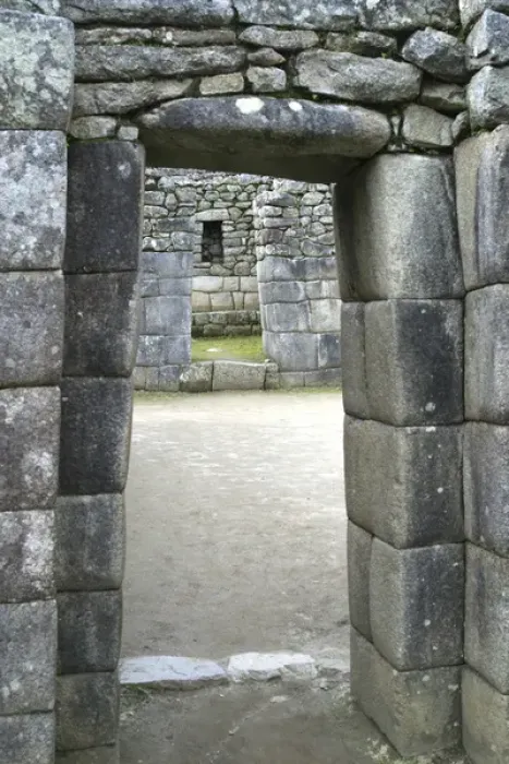 Framed Print : South America Peru Machu Picchu Doorway Framed Print : South America Peru Machu Picchu Doorway