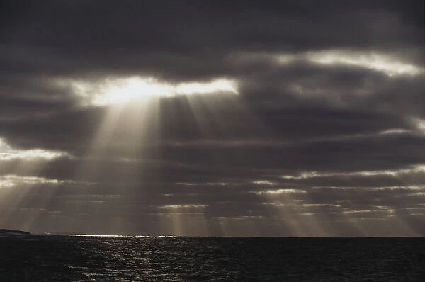 South Australia, View of sea with sunbeam