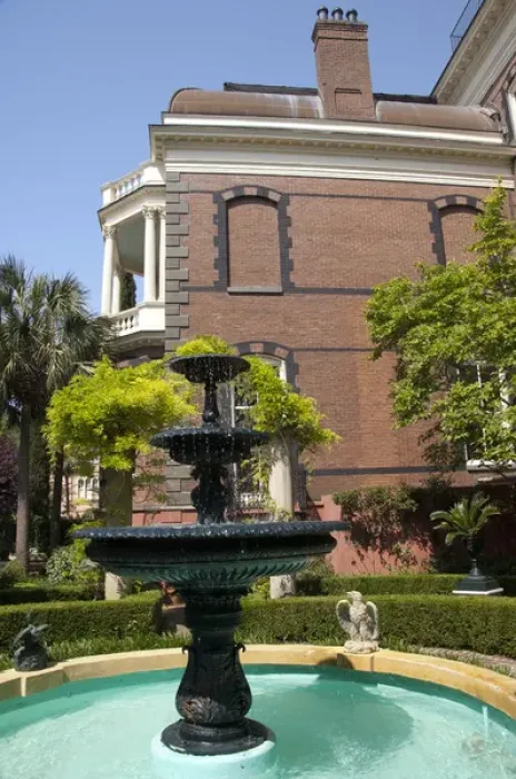 Framed Print : South Carolina, Charleston. Historic Calhoun Mansion at 16 Meeting Street, circa 1876