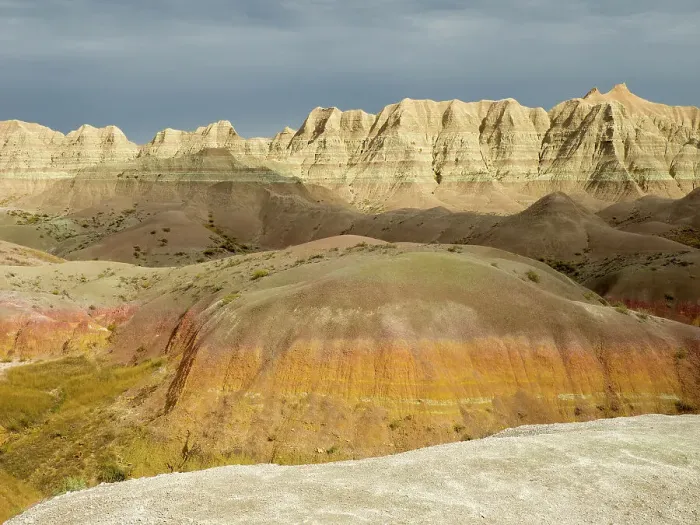 Framed Print : South Dakota, Badlands National Park. Badlands rock formations Framed Print : South Dakota, Badlands National Park. Badlands rock formations