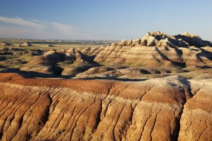 Framed Print : South Dakota, Badlands National Park, Badlands Loop Road