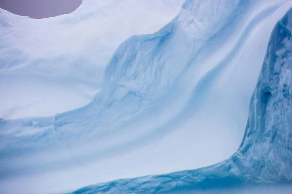 South Georgia Island. Iceberg shapes. Credit as Josh Anon  /  Jaynes Gallery  /  DanitaDelimont