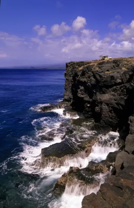 Framed Print : South Point cliffs Big Island, Hawaii, USA