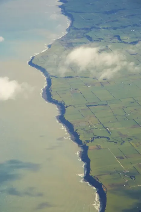 Framed Print : South Taranaki Coastline, North Island, New Zealand - aerial Framed Print : South Taranaki Coastline, North Island, New Zealand - aerial