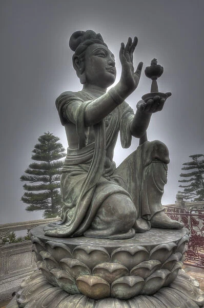 Southeast Asia; China; Hong Kong; Lantau Island; Statues at the Big Budda grounds