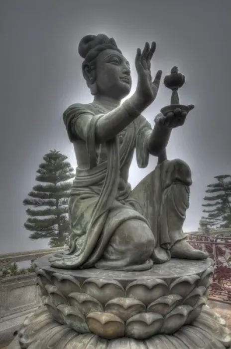 Framed Print : Southeast Asia; China; Hong Kong; Lantau Island; Statues at the Big Budda grounds Framed Print : Southeast Asia; China; Hong Kong; Lantau Island; Statues at the Big Budda grounds