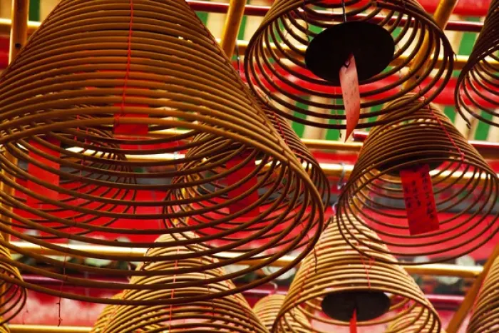 Framed Print : Southeast Asia; China; Hong Kong; Spiral Incense sticks at Man Mo Temple or Man Mo Miu Framed Print : Southeast Asia; China; Hong Kong; Spiral Incense sticks at Man Mo Temple or Man Mo Miu