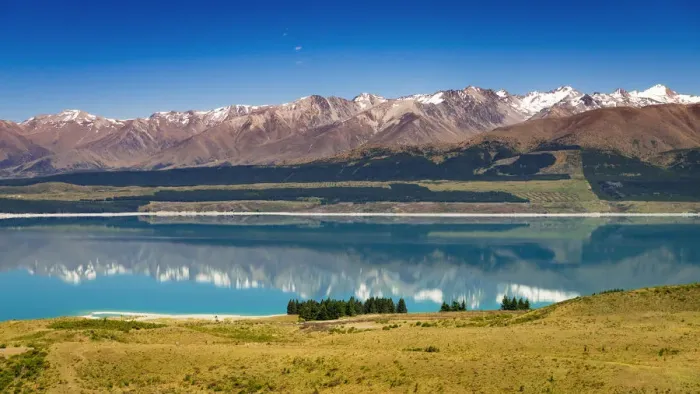 Framed Print : Southern Alps from Lake Pukaki, Canterbury, South Island, New Zealand