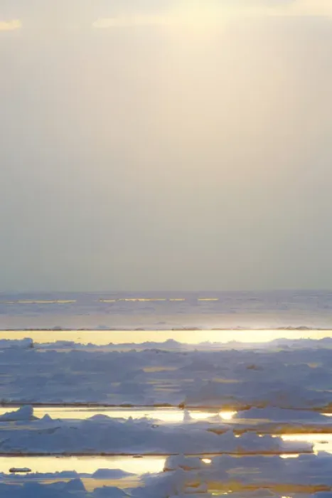 Framed Print : Southern Ocean, Antarctica. Sunlight reflecting off the water and Sea Ice