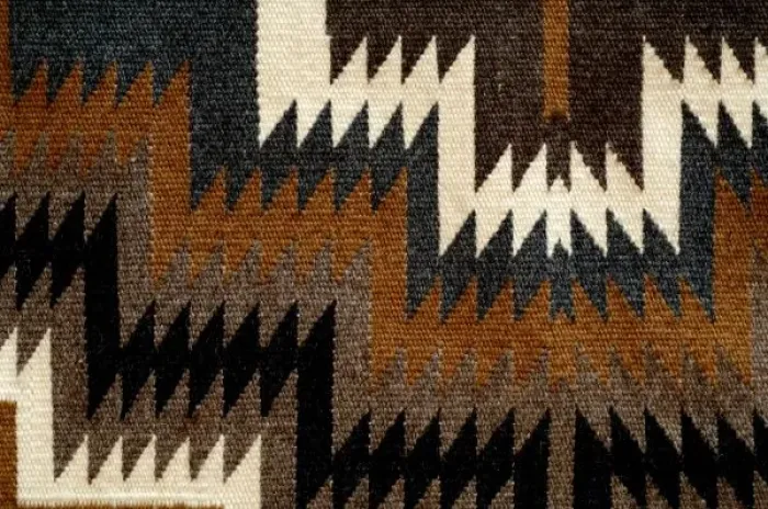 Framed Print : Southwest, American Indian art & handicrafts. Traditional Navajo blanket, Two Grey-Hills pattern Framed Print : Southwest, American Indian art & handicrafts. Traditional Navajo blanket, Two Grey-Hills pattern