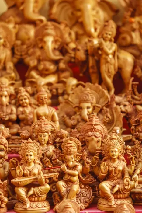 Framed Print : Souvenir sculptures, India Framed Print : Souvenir sculptures, India