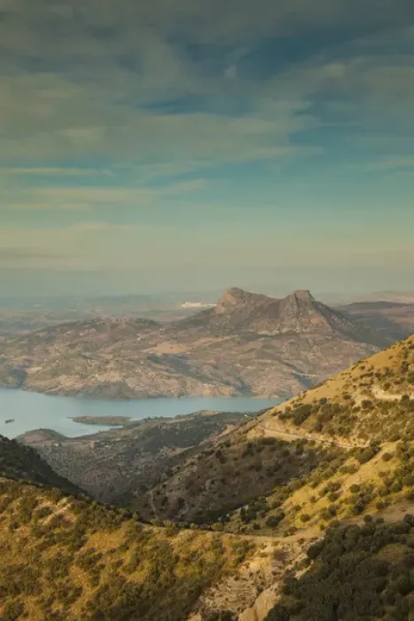 Framed Print : Spain, Andalucia Region, Cadiz Province, Grazalema-Zahara de la Sierra, Sierra Margarita