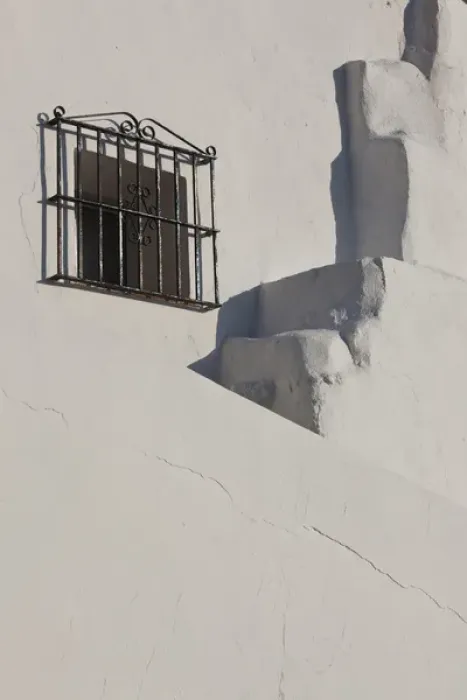 Framed Print : Spain, Andalucia Region, Cadiz Province, Vejer de la Frontera, town buildings