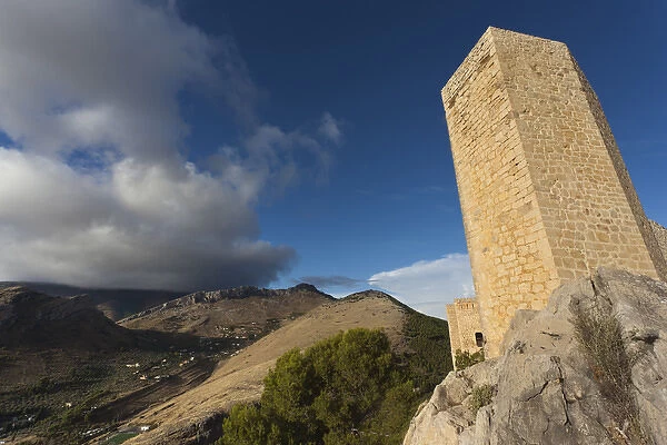 Spain, Andalucia Region, Jaen Province, Jaen, eCerro de Santa Catalina hill, Castillo