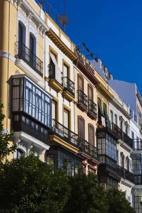 Framed Print : Spain, Andalucia Region, Seville Province, Seville, buildings along the Avenida Constitucion Framed Print : Spain, Andalucia Region, Seville Province, Seville, buildings along the Avenida Constitucion