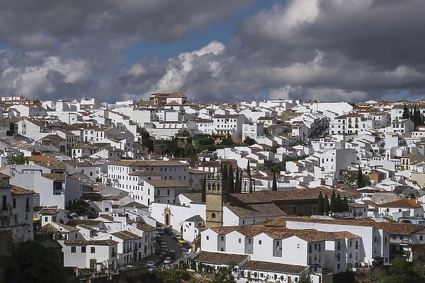 Spain, Andalusia, Ronda. Known for a striking bridge that crosses a ravine and divides