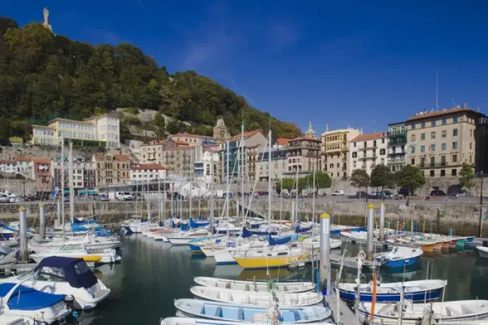 Framed Print : Spain, Basque Country Region, Guipuzcoa Province, San Sebastian, Old Town marina Framed Print : Spain, Basque Country Region, Guipuzcoa Province, San Sebastian, Old Town marina