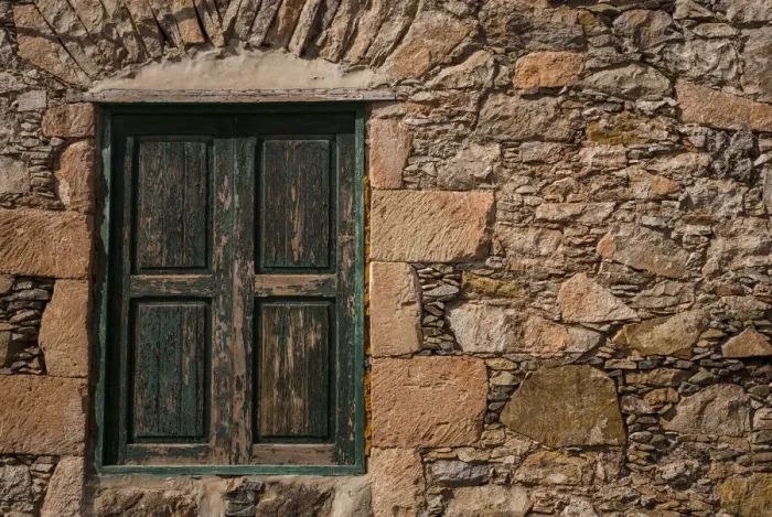 Framed Print : Spain, Canary Islands, Fuerteventura Island, Pajara, stone wall and window detail Framed Print : Spain, Canary Islands, Fuerteventura Island, Pajara, stone wall and window detail