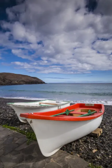 Framed Print : Spain, Canary Islands, Fuerteventura Island, Pozo Negro, fishing boats Framed Print : Spain, Canary Islands, Fuerteventura Island, Pozo Negro, fishing boats