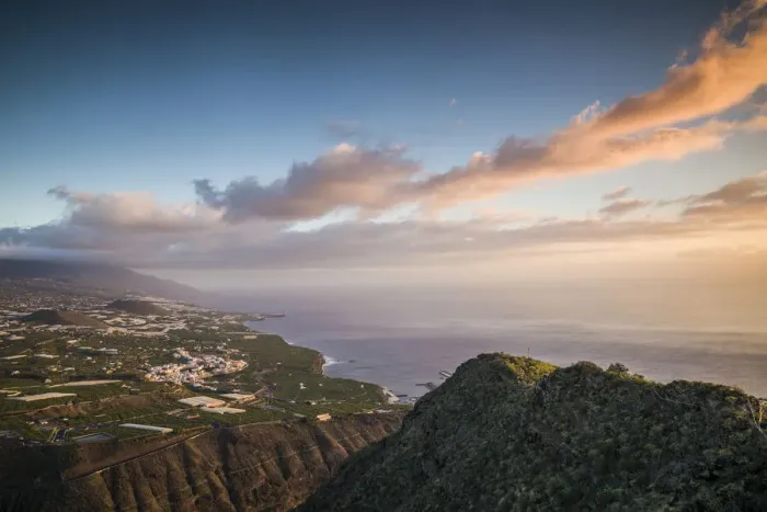 Framed Print : Spain, Canary Islands, La Palma Island, La Laguna, elevated city view from Mirador El Framed Print : Spain, Canary Islands, La Palma Island, La Laguna, elevated city view from Mirador El