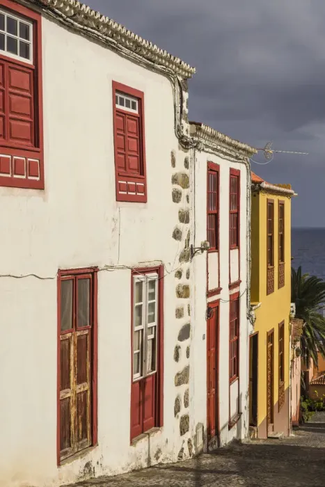 Framed Print : Spain, Canary Islands, La Palma Island, San Andres, village buildings Framed Print : Spain, Canary Islands, La Palma Island, San Andres, village buildings
