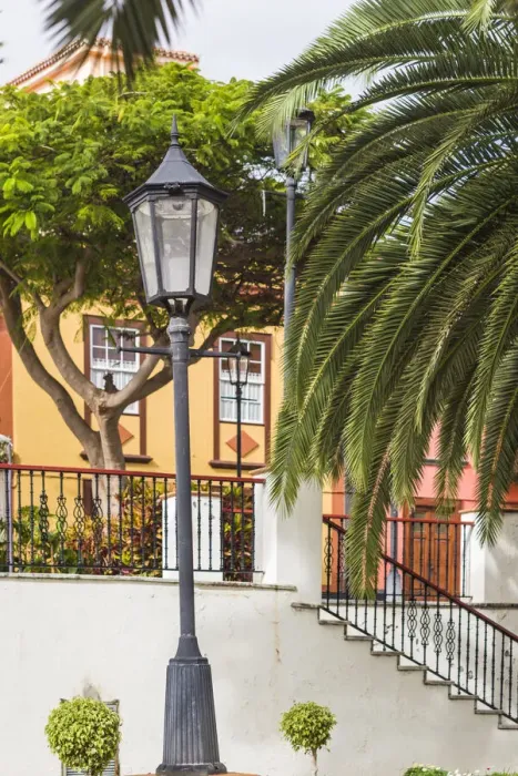 Framed Print : Spain, Canary Islands, La Palma Island, San Andres, detail of the village square