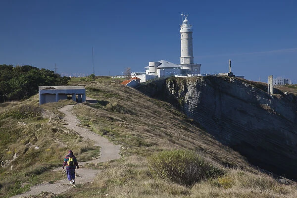 Spain, Cantabria Region, Cantabria Province, Santander, Cabo Mayor lighthouse