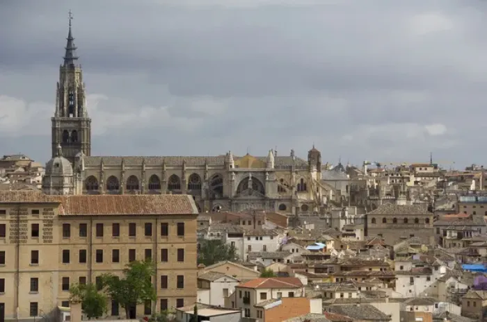 Framed Print : Spain, Castilla-La Mancha, Toledo. Overviews of historic city, Toledo Cathedral Framed Print : Spain, Castilla-La Mancha, Toledo. Overviews of historic city, Toledo Cathedral