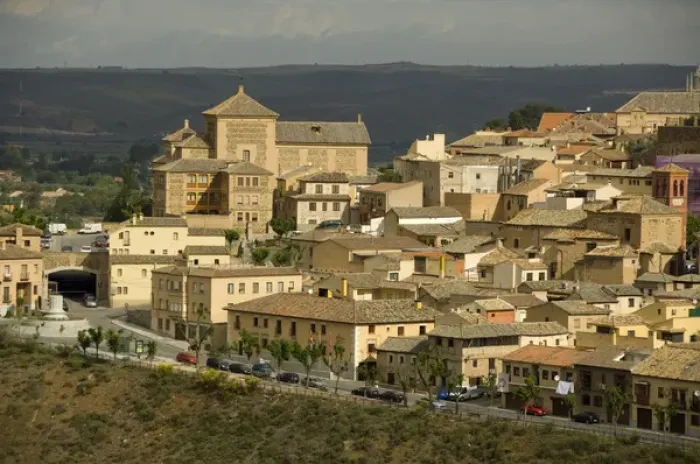 Framed Print : Spain, Castilla-La Mancha, Toledo. Overviews of historic city