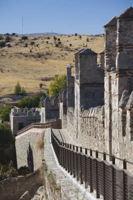 Framed Print : Spain, Castilla y Leon Region, Avila Province, Avila, walkway on Las Murallas, town walls Framed Print : Spain, Castilla y Leon Region, Avila Province, Avila, walkway on Las Murallas, town walls