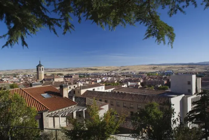 Framed Print : Spain, Castilla y Leon Region, Avila Province, Avila, elevated town view from Parque Framed Print : Spain, Castilla y Leon Region, Avila Province, Avila, elevated town view from Parque