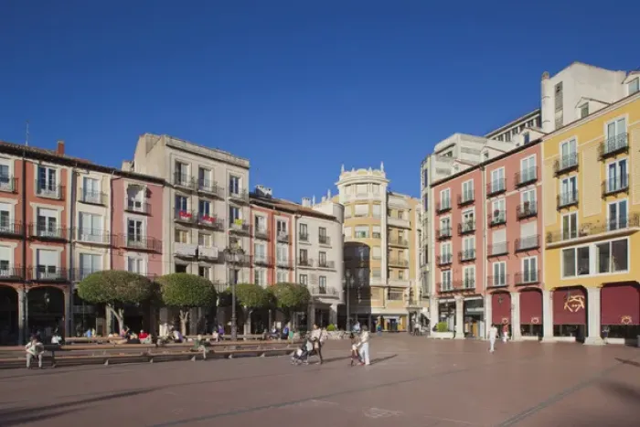 Framed Print : Spain, Castilla y Leon Region, Burgos Province, Burgos, Plaza Mayor