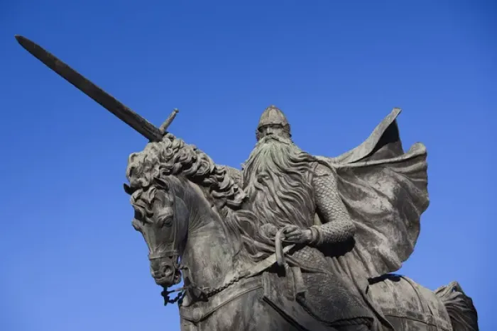 Framed Print : Spain, Castilla y Leon Region, Burgos Province, Burgos, statue of El Cid Framed Print : Spain, Castilla y Leon Region, Burgos Province, Burgos, statue of El Cid