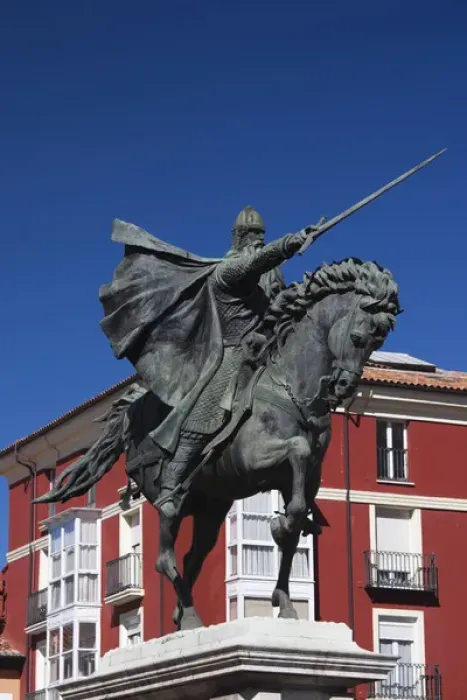 Framed Print : Spain, Castilla y Leon Region, Burgos Province, Burgos, statue of El Cid Framed Print : Spain, Castilla y Leon Region, Burgos Province, Burgos, statue of El Cid