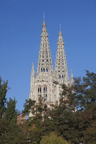 Spain, Castilla y Leon Region, Burgos Province, Burgos, Burgos Cathedral, morning