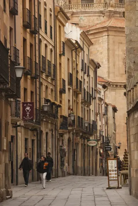 Framed Print : Spain, Castilla y Leon Region, Salamanca Province, Salamanca, Rua Mayor street Framed Print : Spain, Castilla y Leon Region, Salamanca Province, Salamanca, Rua Mayor street