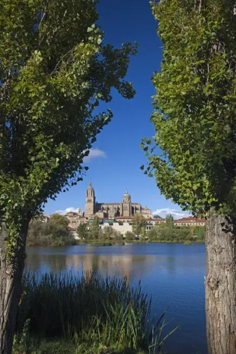 Framed Print : Spain, Castilla y Leon Region, Salamanca Province, Salamanca, Salamanca Cathedrals and town Framed Print : Spain, Castilla y Leon Region, Salamanca Province, Salamanca, Salamanca Cathedrals and town