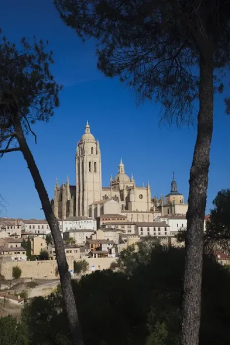 Framed Print : Spain, Castilla y Leon Region, Segovia Province, Segovia, town view with Segovia Framed Print : Spain, Castilla y Leon Region, Segovia Province, Segovia, town view with Segovia
