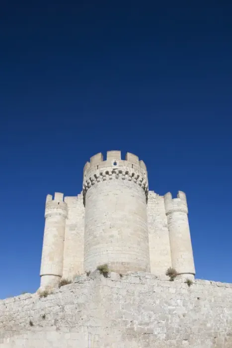 Framed Print : Spain, Castilla y Leon Region, Valladolid Province, Penafiel, Castillo Penafiel